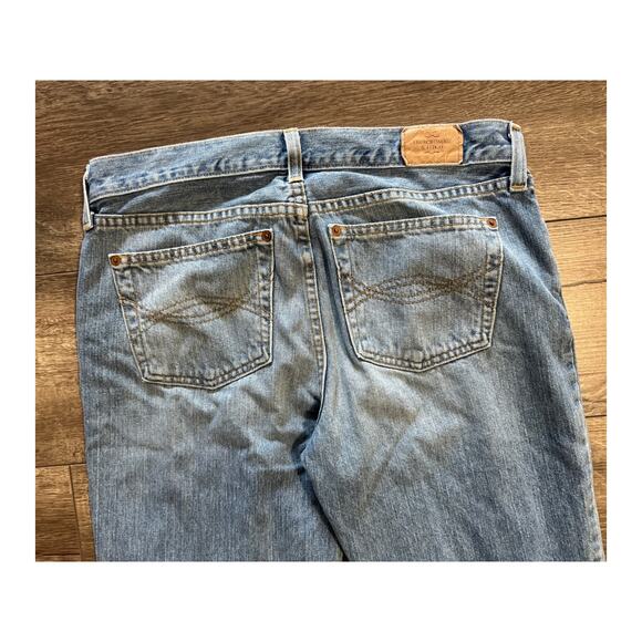 Vintage Abercrombie &‎ Fitch Button Fly Flare Frayed Hem Jeans Sz 6L (31 inseam) - Picture 6 of 9